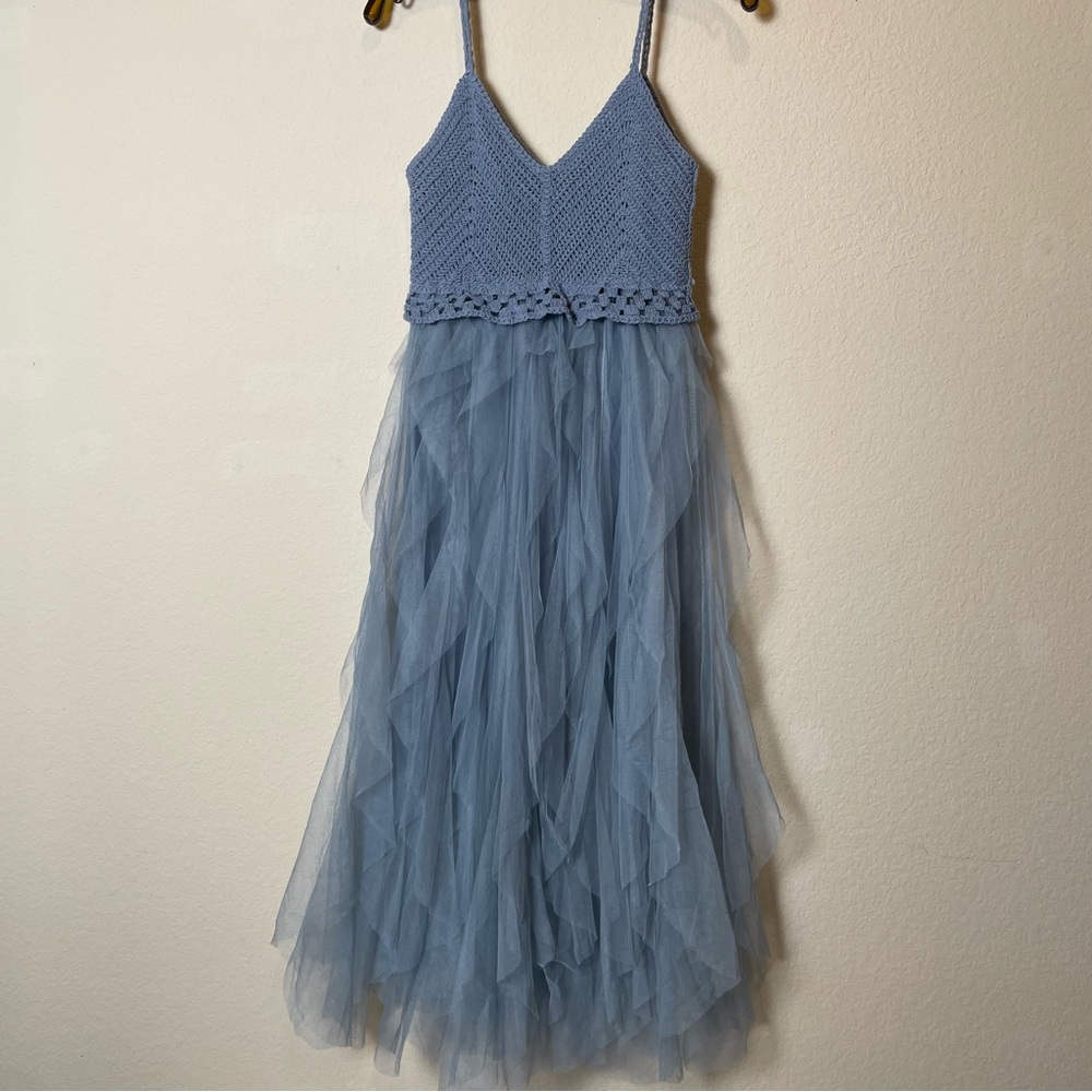 Whimsy Goth Blue Women’s Dress Size S Maxi Length - Picture 2 of 7